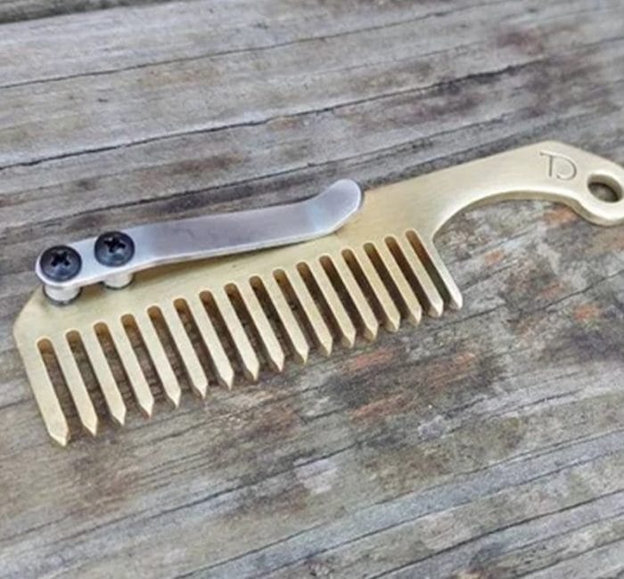 mini beard comb is the perfect laser cut gift